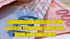 Cumhurbaşkanı İmzaladı, Resmi Gazete'de Yayımlandı: Emekliye Ek Ödeme İçin Tarih Verildi - Kada